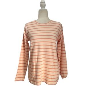 Lake Pima Cotton Long Sleeve Striped Tee Top Shirt